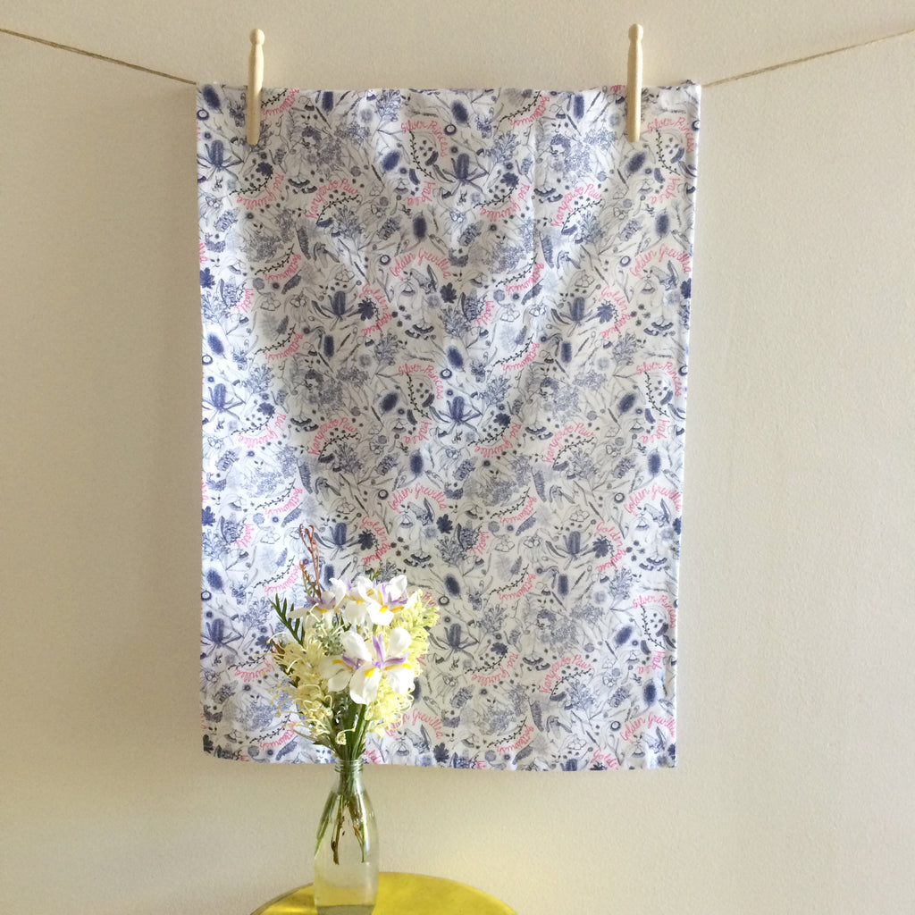 Tea Towel Australian Botanicals