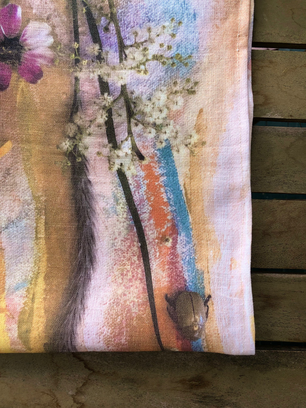 Tea Towel Spring Woven Garden