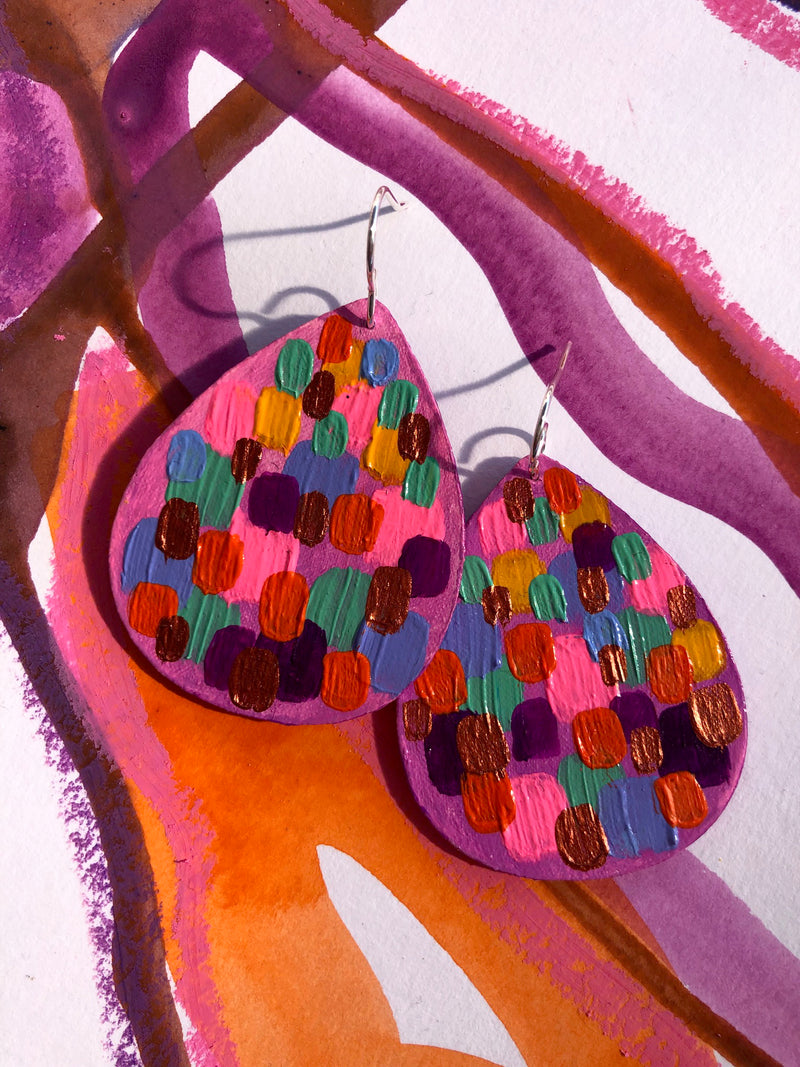 MountainDropsPurple Earings