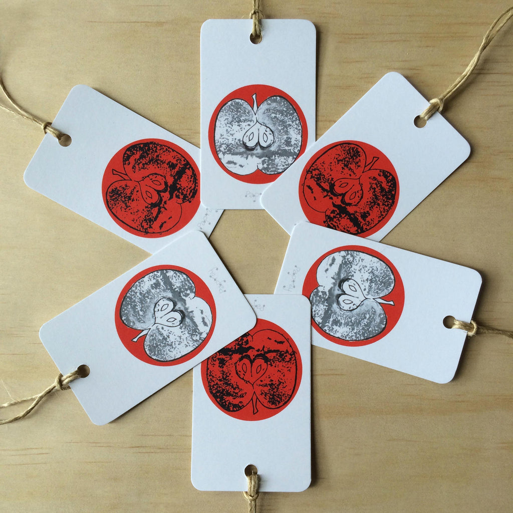 Apples  6 Gift Tags