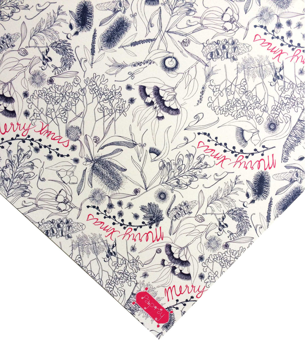 Botanicals Christmas Gift Wrapping Paper