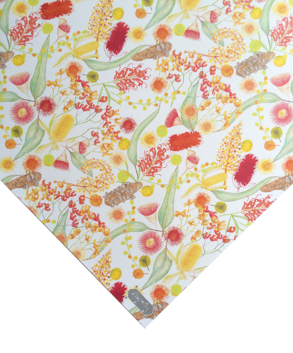 Botanicals White Gift Wrapping Paper