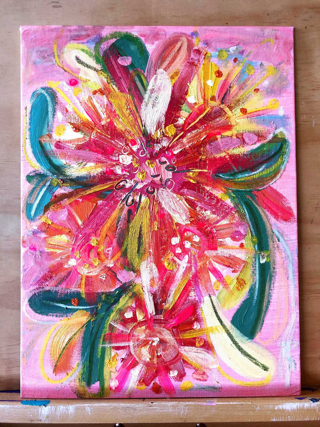 New! Blossom Mini Botanical Abstract Painting