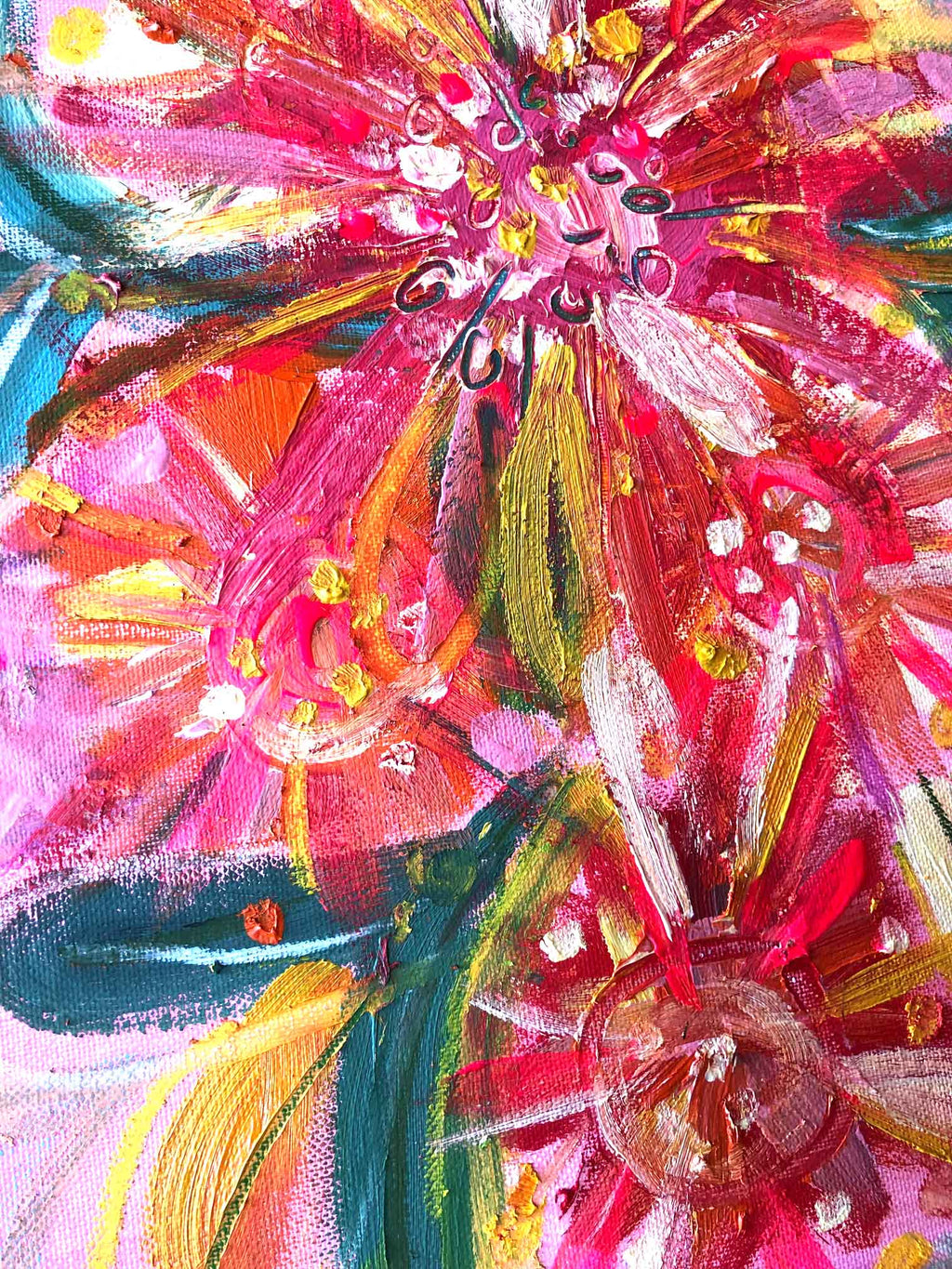 New! Blossom Mini Botanical Abstract Painting