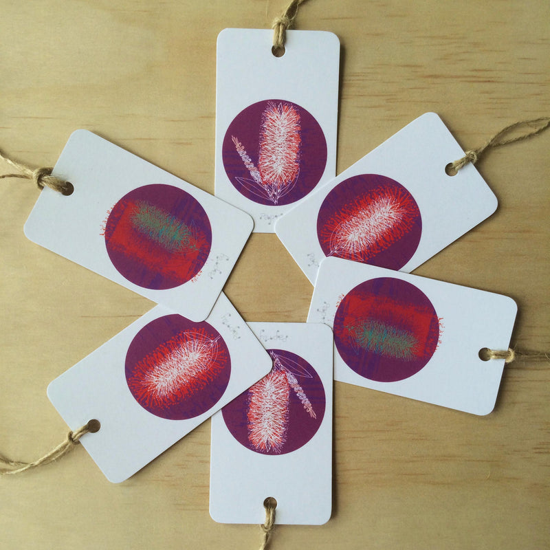 Bottlebrush 6 Gift Tags