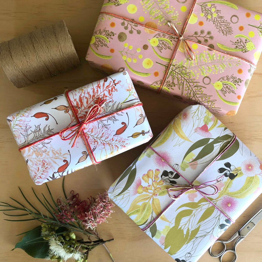 Pink Gum Blossom Gift Wrapping Paper