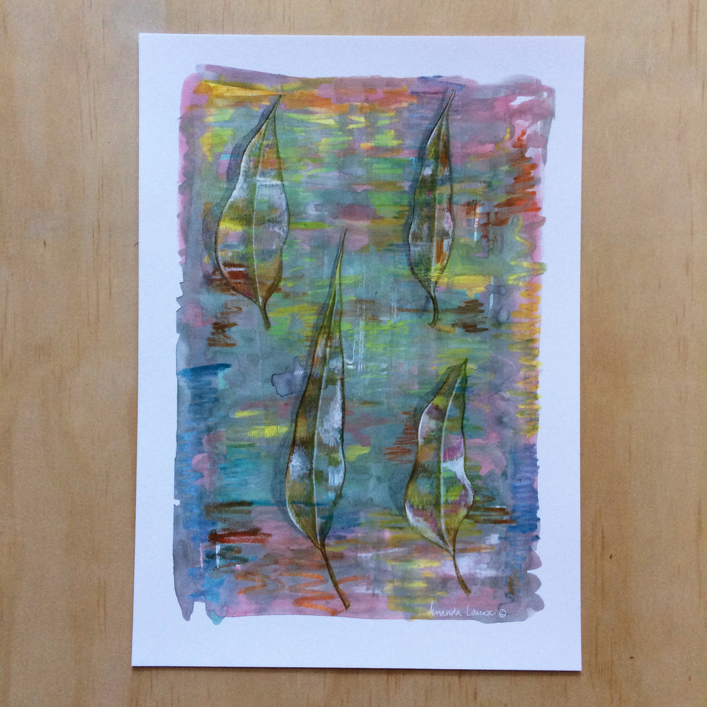 Gum Leaves Nature Print A4
