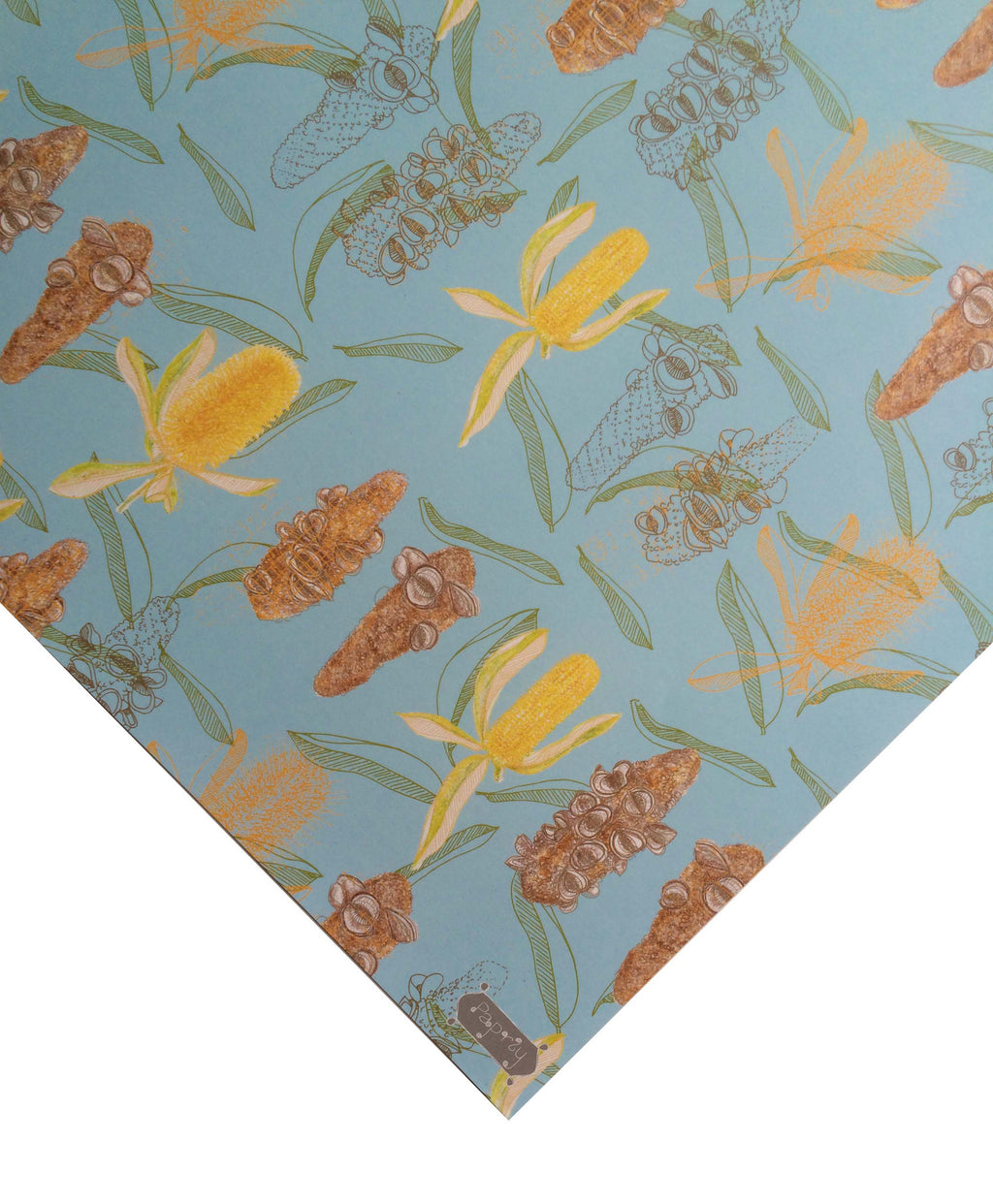 Golden Banksia Gift Wrapping Paper