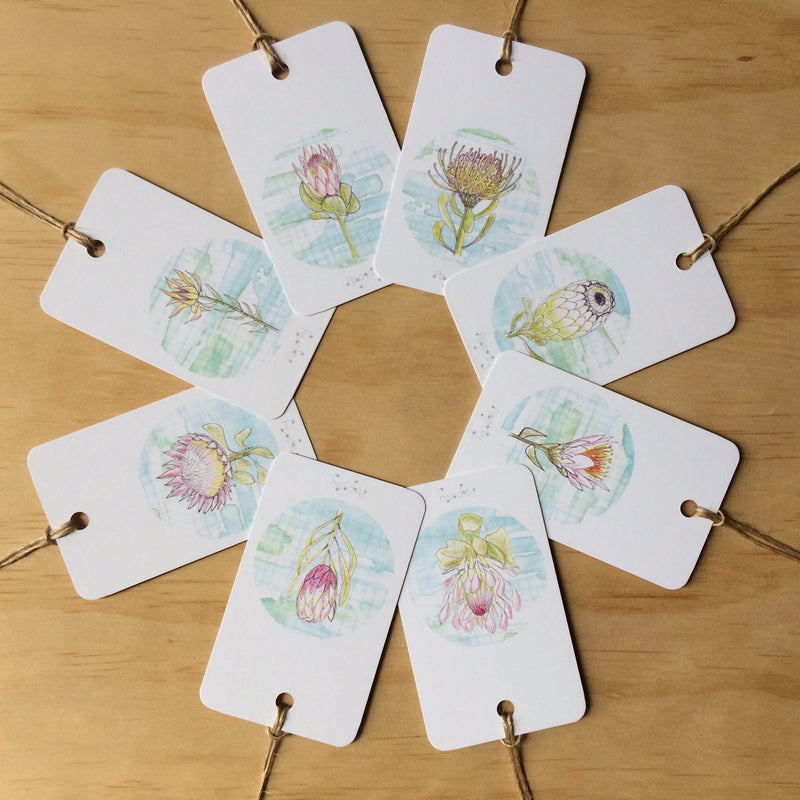 Protea Patch 8 Gift Tags