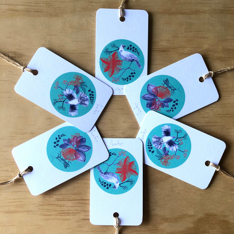 Christmas Dove 6 Gift Tags