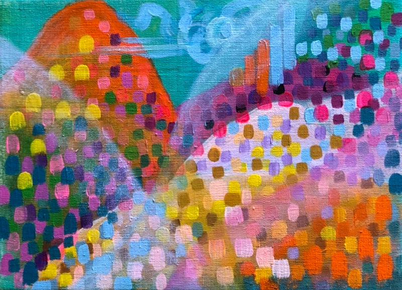New! Mini Moving Mountains Painting Blue