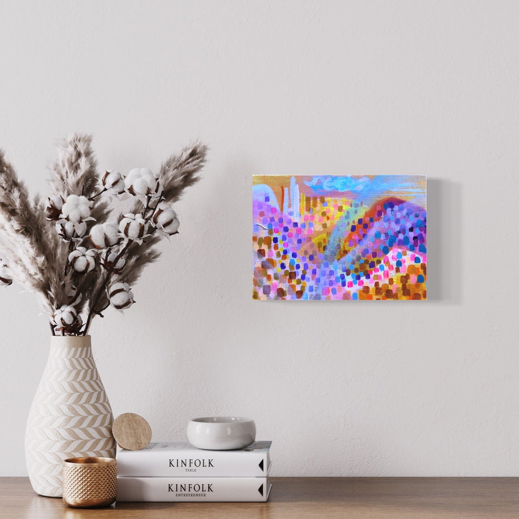 New! Mini Moving Mountains Painting Mustard