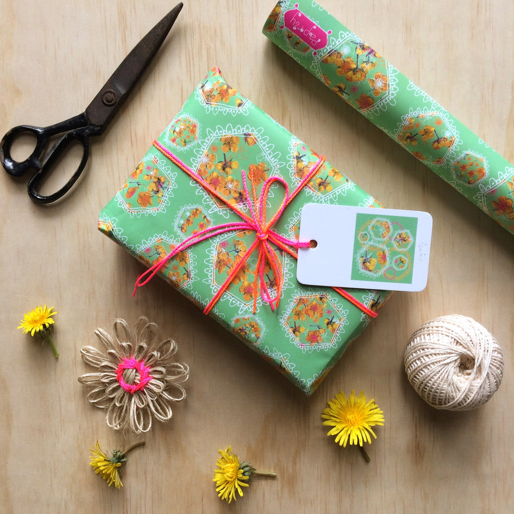 Polyfloral Gift Wrapping Paper