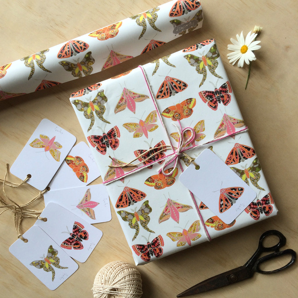 Winter Moth Gift Wrapping Paper