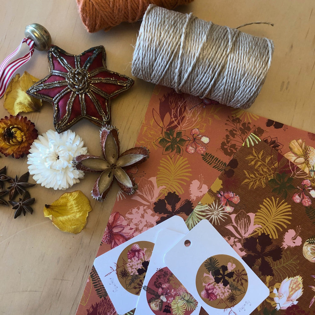 Tropical Christmas Spice 6 Gift Tags