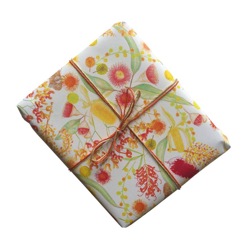 Botanicals White Gift Wrapping Paper – paprly