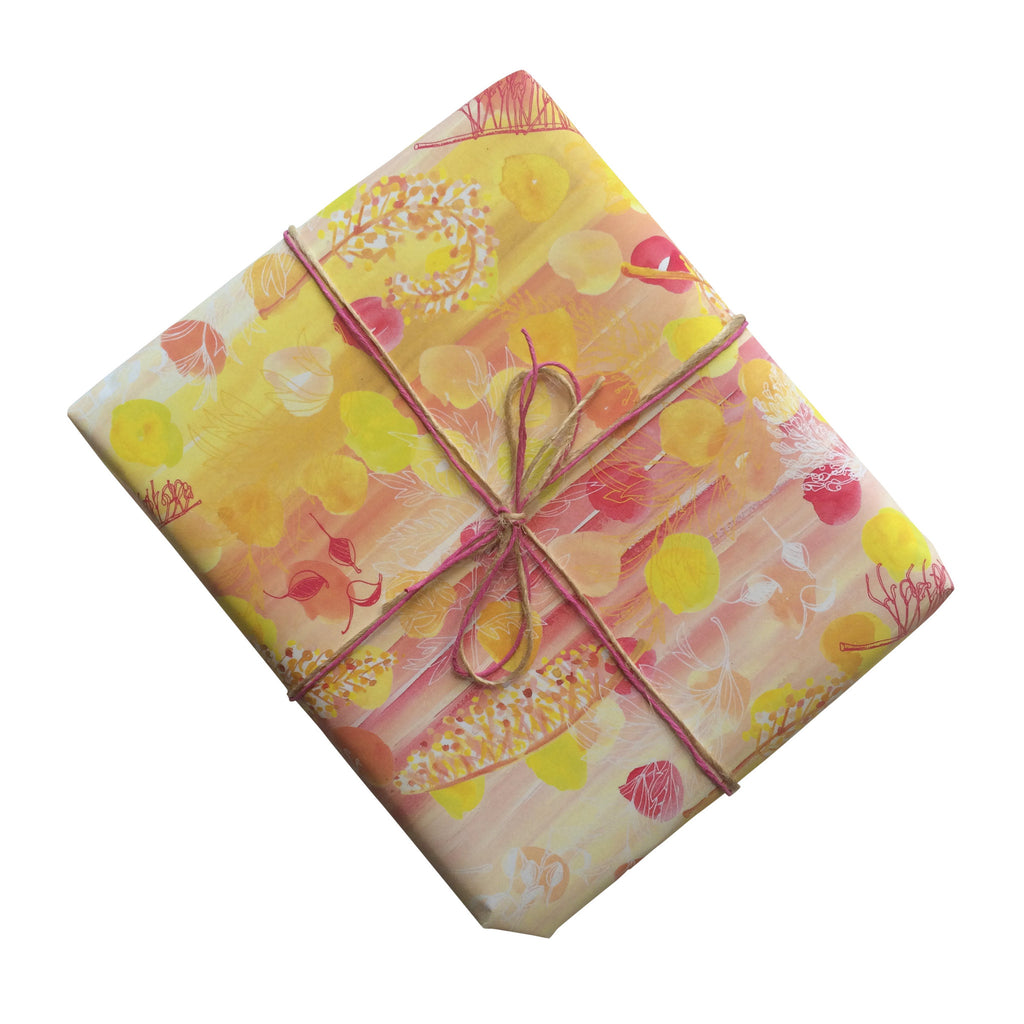 Golden Grevillea Gift Wrapping Paper