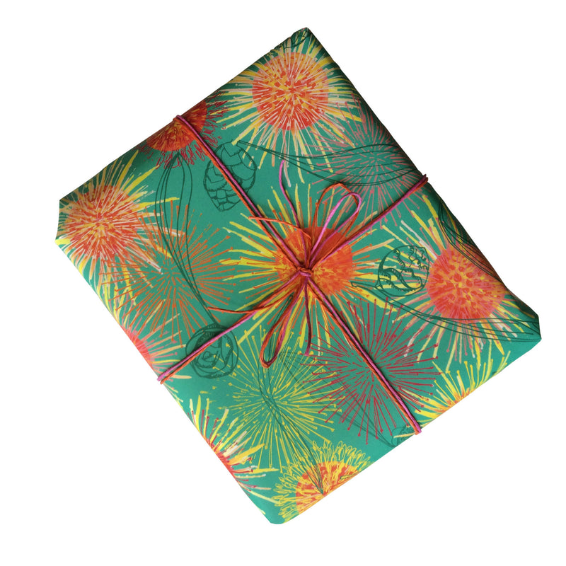 Hakea Fireworks Flower Gift Wrapping Paper
