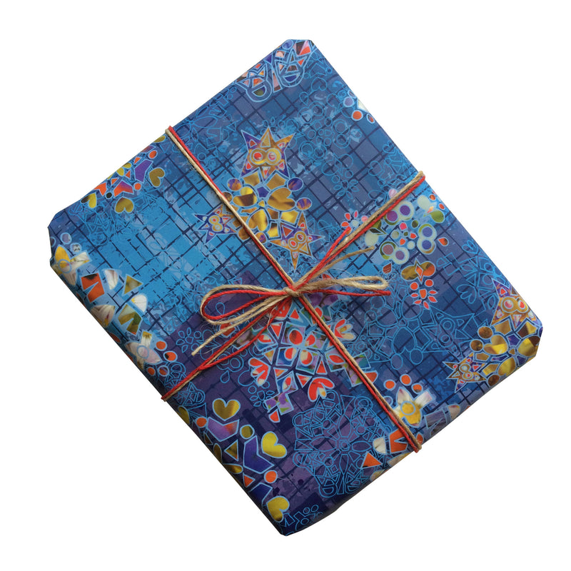 Kaleidoscope Snowflake Gift Wrapping Paper
