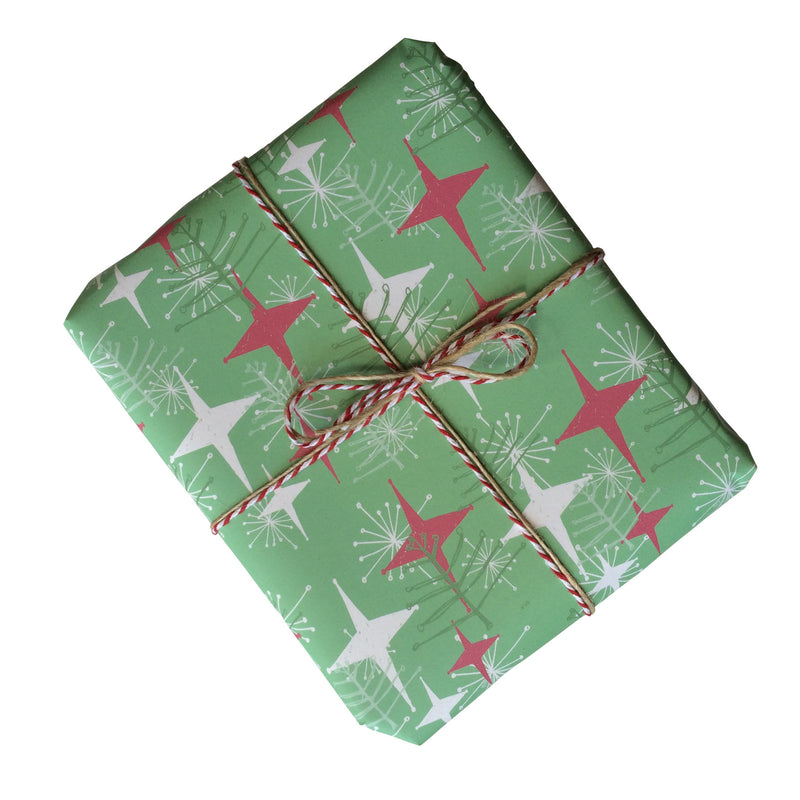 Retro Christmas Trees Gift Wrapping Paper