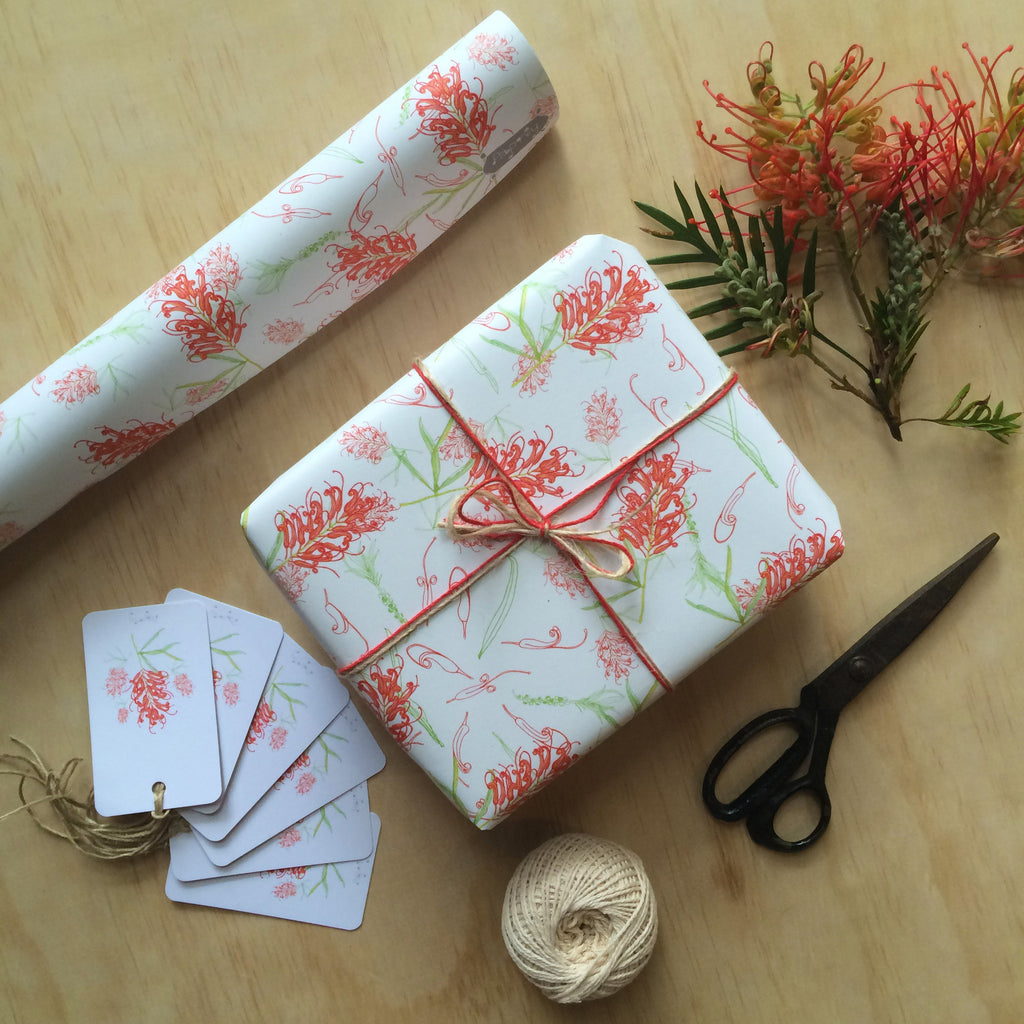 Grevillea Gift Wrapping Paper