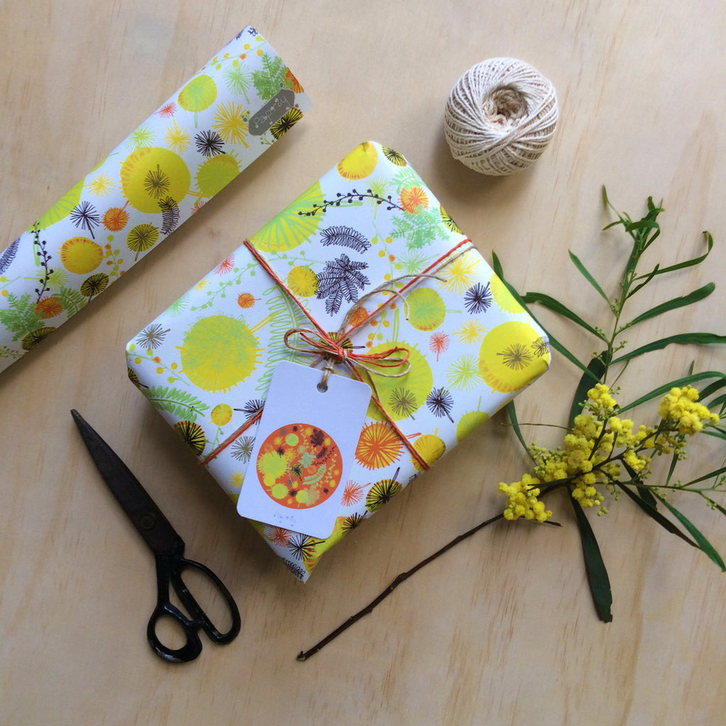 Wattle Gift Wrapping Paper