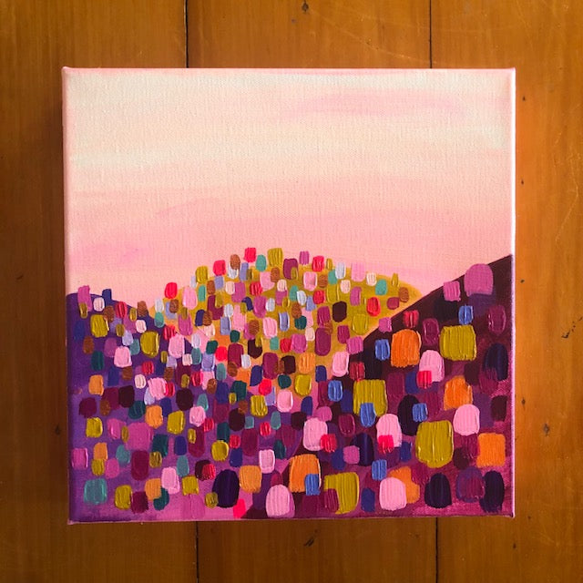 Mini Moving Mountains Pink 1 Painting