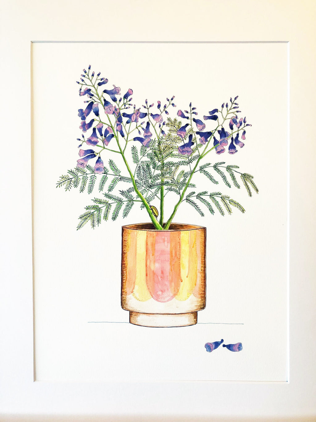Jacaranda Jar Art Print