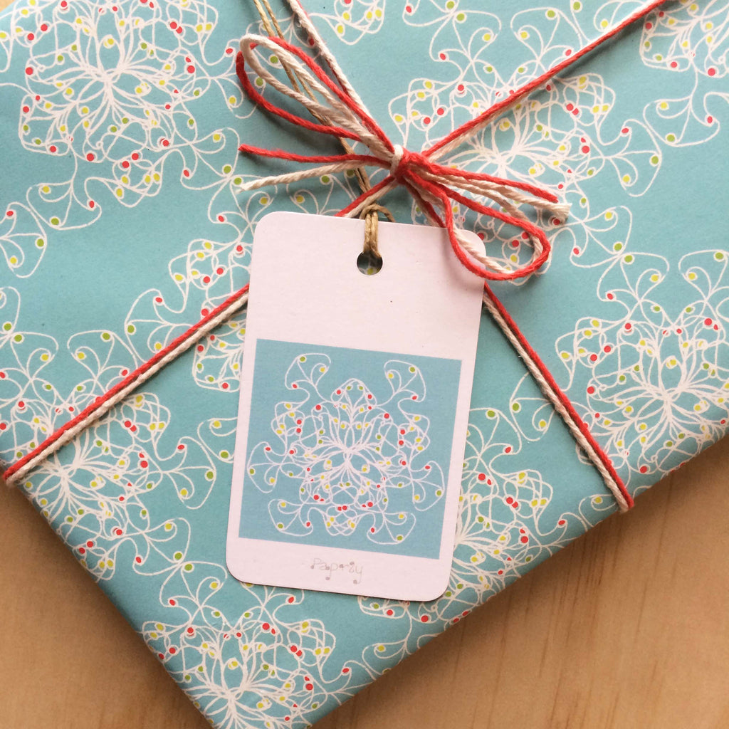 Jewel Squiggles 6 Gift Tags