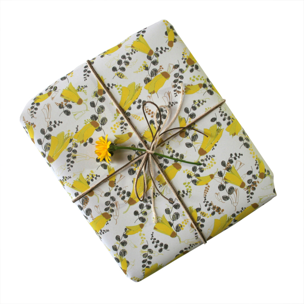 Kowhai Gift Wrapping Paper