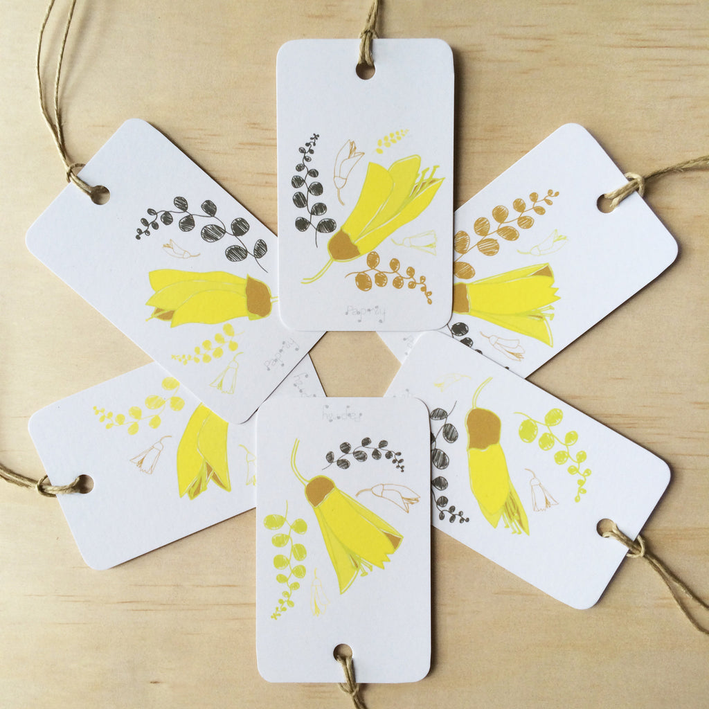 Kowhai 6 Gift Tags