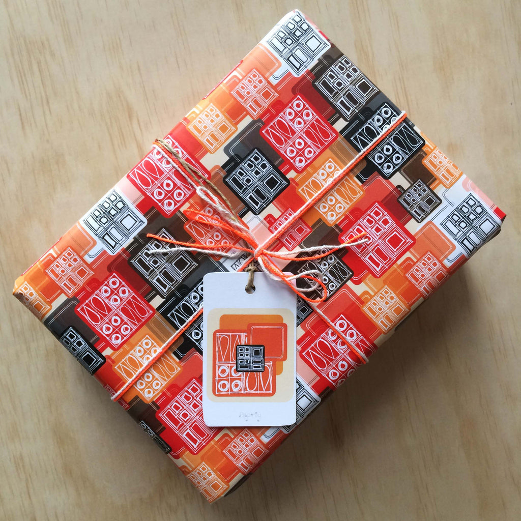 Mid Century Mod 6 Gift Tags