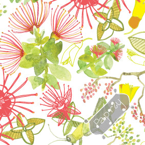 Christmas Floral Gift Wrapping Paper