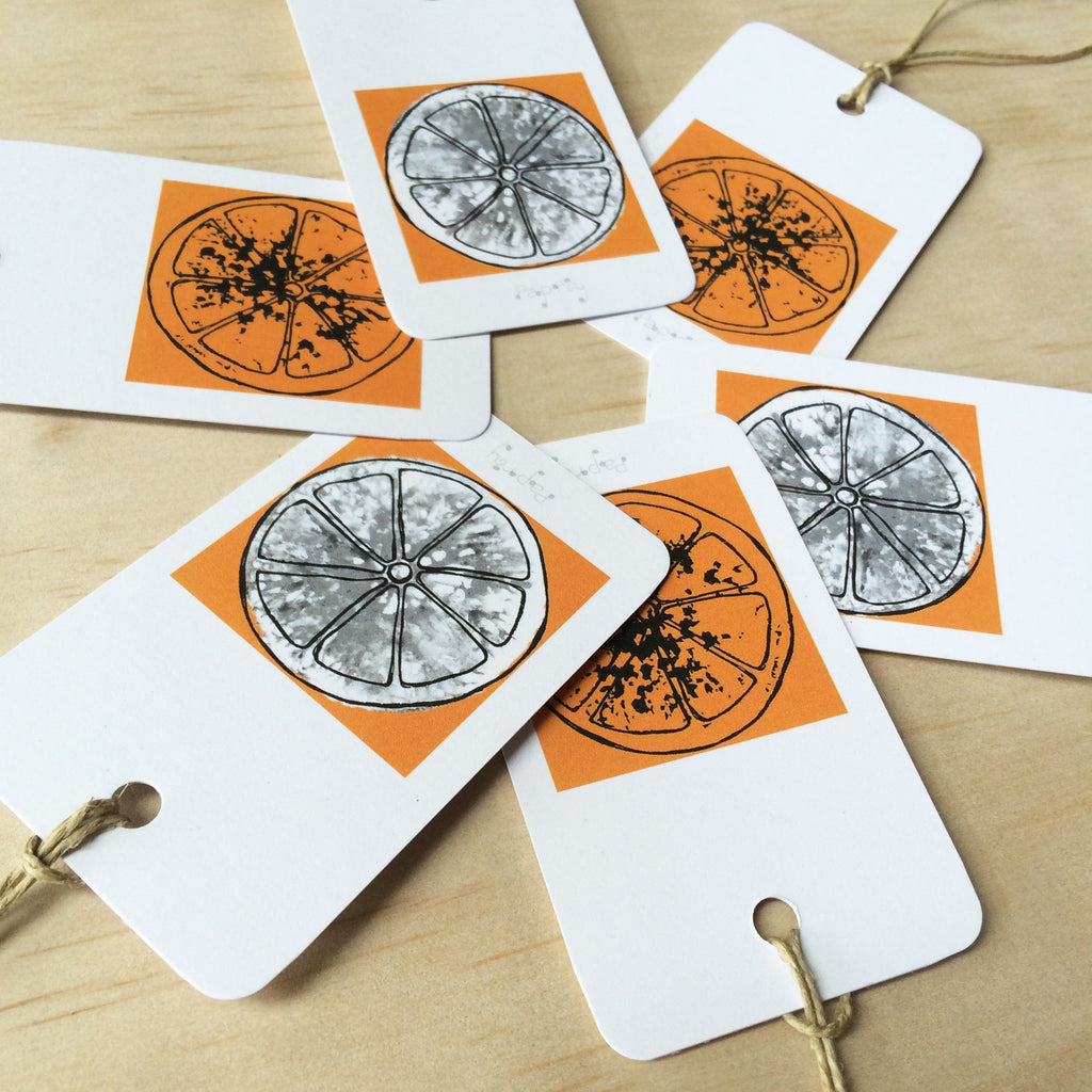 Oranges 6 Gift Tags