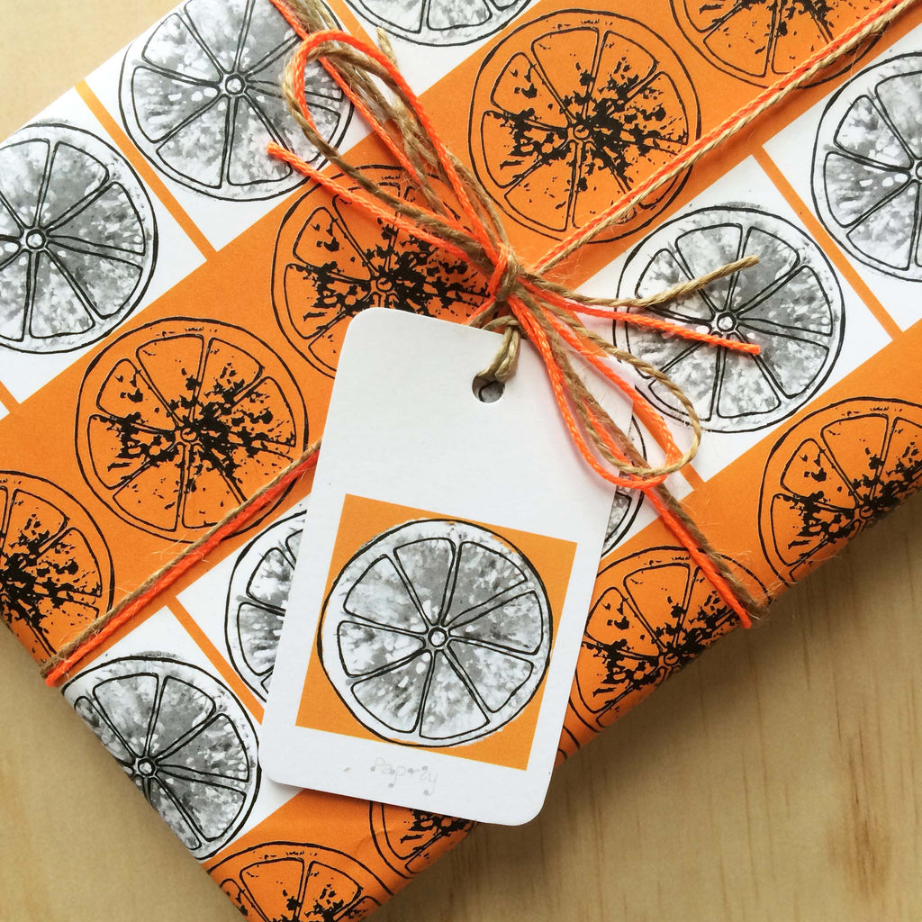 Oranges 6 Gift Tags