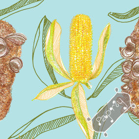Golden Banksia Gift Wrapping Paper