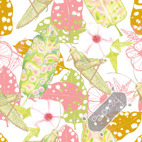 Tropical Grasshopper Wrapping Paper