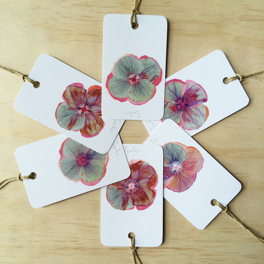 Poppy Patch 6 Gift Tags