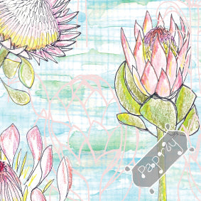 Protea Patch Wrapping Paper