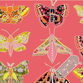 Winter Moth Pink Gift Wrapping Paper