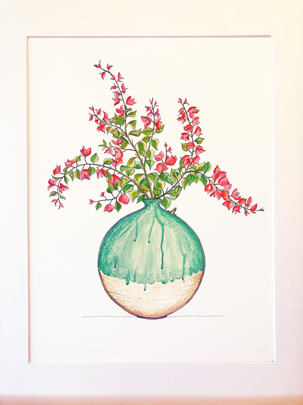 Bougainvillea Bowl Print