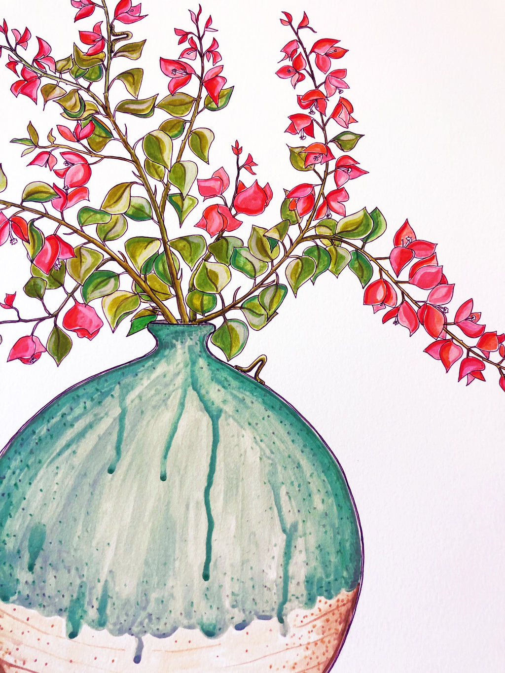 Bougainvillea Bowl Print