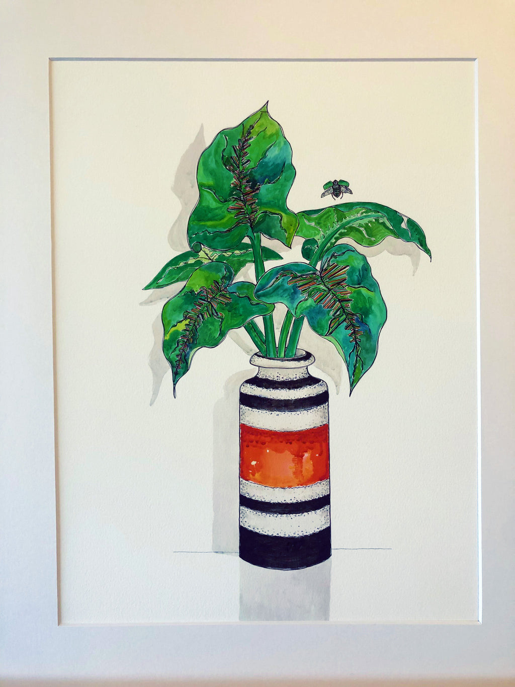 Calla Leaf Pot Print