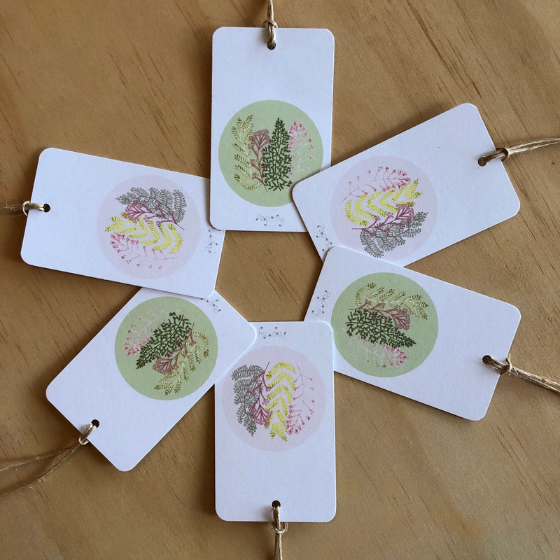 Fern Fan 6 Gift Tags