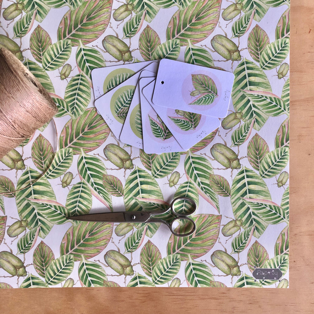 Tropical Beetle Wrapping Paper