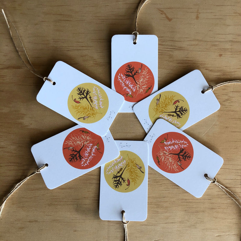 Bush Grevillea 6 Gift Tags