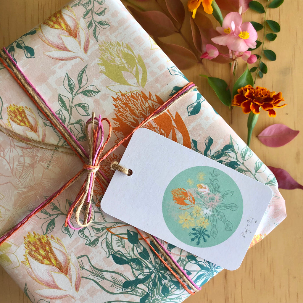 Tropical Bromeliad Wrapping Paper