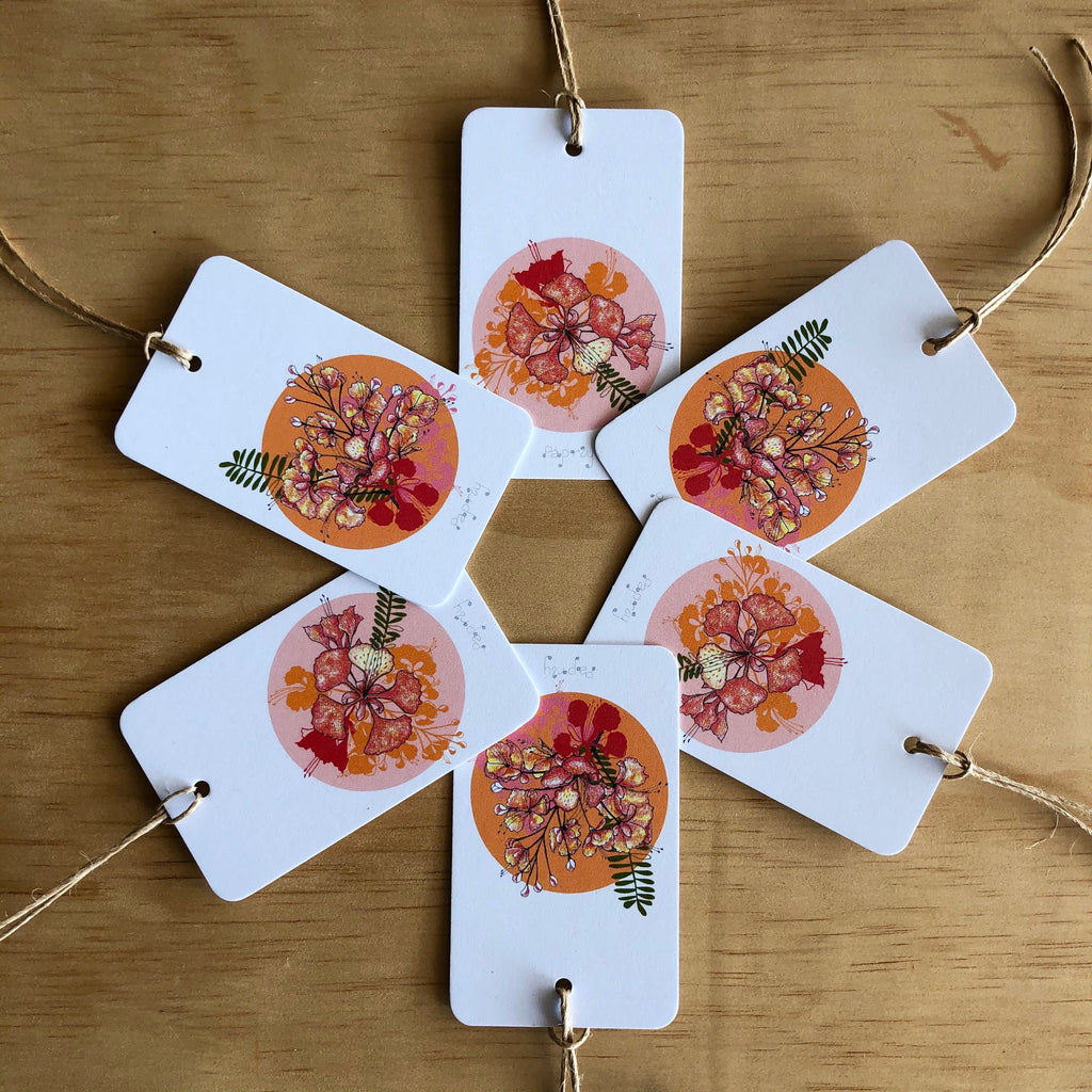Poinciana 6 Gift Tags