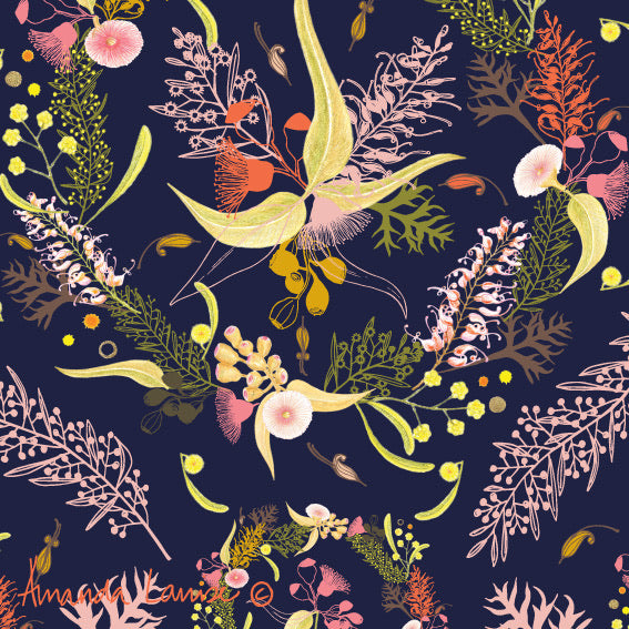 Bush Christmas Wreath Gift Wrapping Paper
