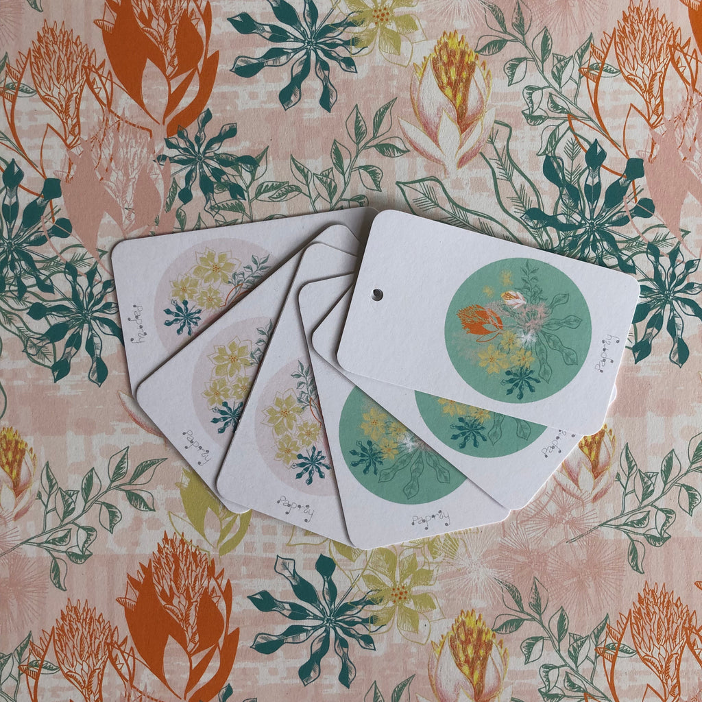 Tropical Bromeliad 6 Gift Tags